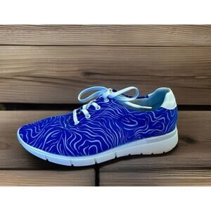 NEW ARCOPEDICO L76 Blue Tn White Women’s Lace-Up Sneaker Shoes Sz US 6.5 EU 37